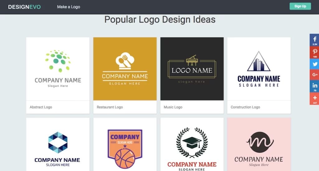 criar logo gratis design evo